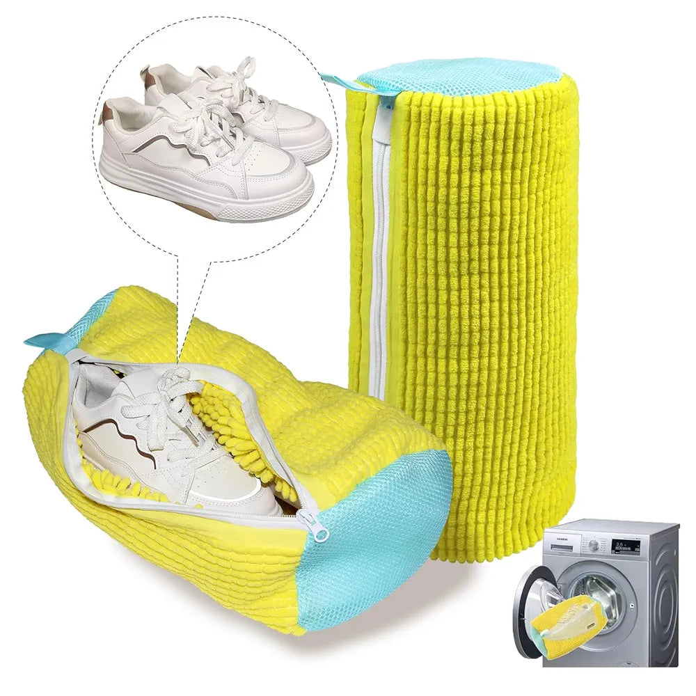 Premium Schuhwaschbeutel (2er-Set) – Schützen Sie Ihre Sneakers & Waschmaschine – Universell für alle Schuhtypen und Größen – Wiederverwendbar & Langlebig