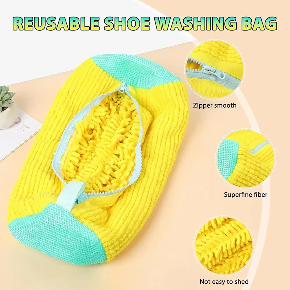 Premium Schuhwaschbeutel (2er-Set) – Schützen Sie Ihre Sneakers & Waschmaschine – Universell für alle Schuhtypen und Größen – Wiederverwendbar & Langlebig